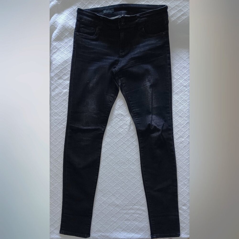 KUT MIA Toothpick Skinny Jeans Dark Gray 10